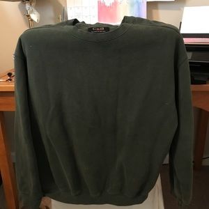 Green crew neck